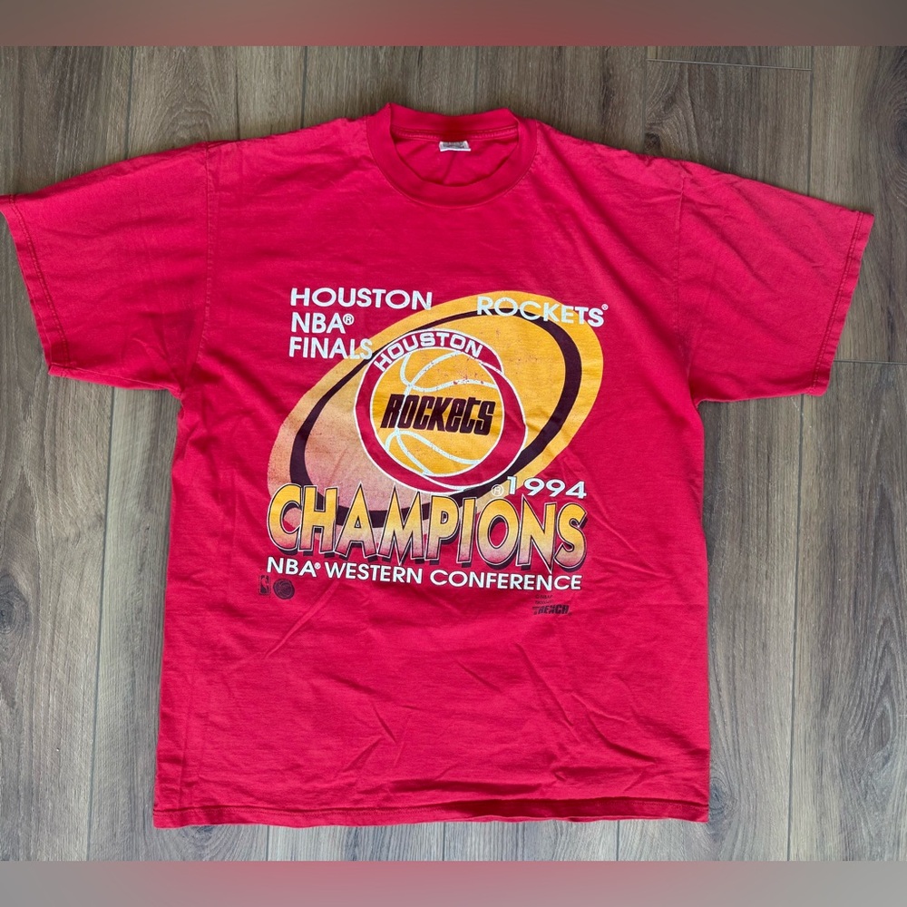 Vintage 1994 NBA‎ World Champions Houston Rockets T-Shirt Adult XL Made In USA